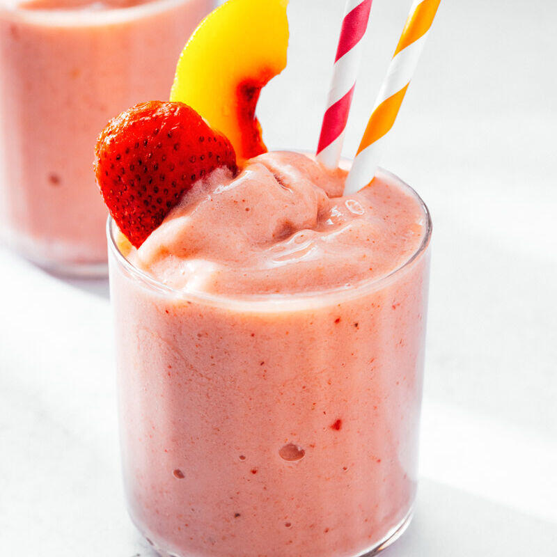 Peach Berry Smoothie 桃子草莓冰沙